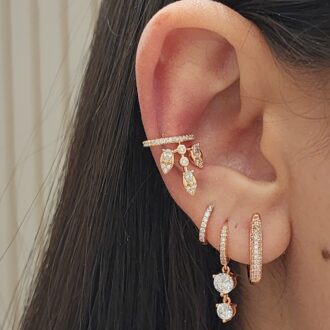 עגילי זהב, ציפוי זהב, קלולס תכשיטים