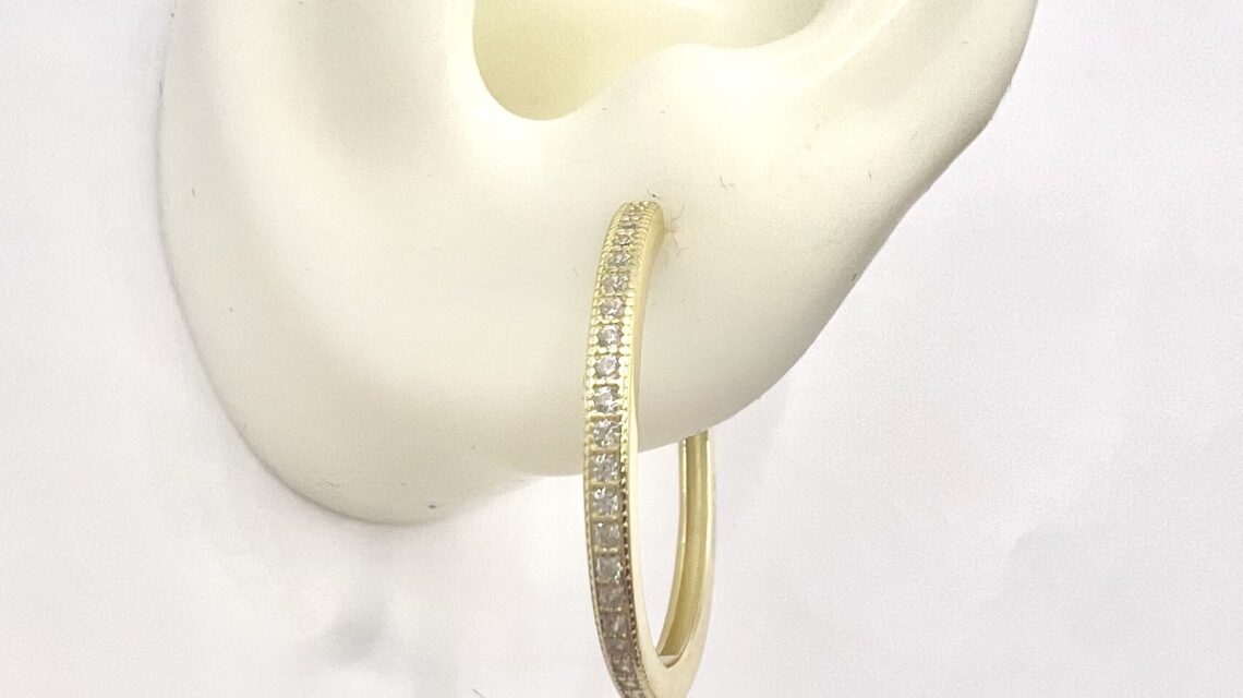 עגילי חישוק, עגילי חישוק בציפוי זהב