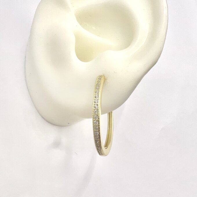 עגילי חישוק, עגילי חישוק בציפוי זהב