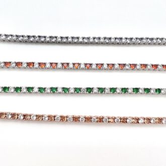 שרשרת טניס, שרשרת טניס צבעונית, שרשרת טניס מעוצבת